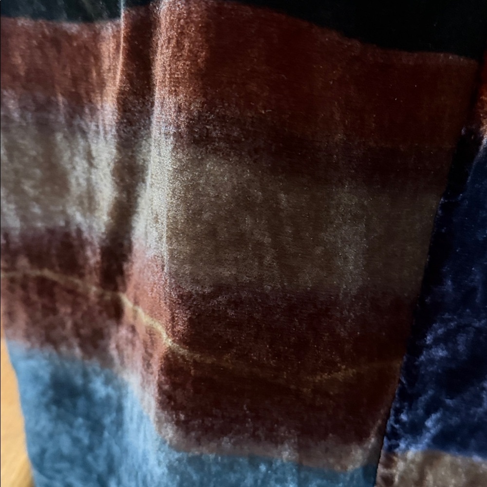 Artisan Hand Painted Velvet Rectangular Gorgeous … - image 8